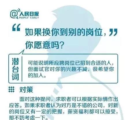 面試也有標(biāo)準(zhǔn)答案，這些“面試潛臺(tái)詞”你要懂